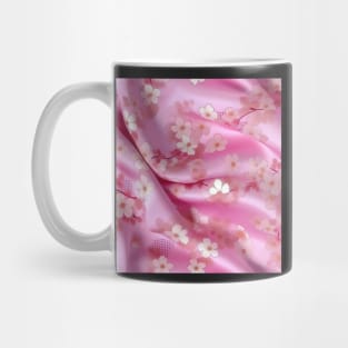 Cherry Blossom Silk: A Soft and Elegant Fabric Pattern for Fashion and Home Decor #3 Mug